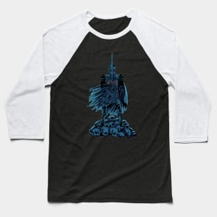 Templar with sword on skulls - Knights Templar Baseball T-Shirt